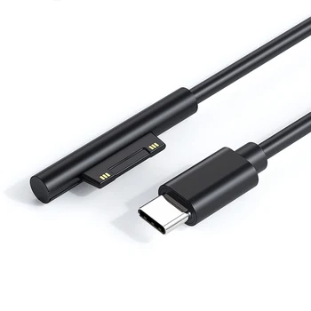 1.5 m USB Tip C Güç Kaynağı Hızlı şarj adaptörü USB C Hızlı şarj kablosu Microsoft Surface Pro için 6/5/4/3 Kitap / Kitap 2