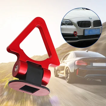 1 adet ABS Süslüyor Araba Simülasyon Römork Çekme Kancası Seti Otomatik Üçgen Parça Yarış Tarzı Dekorasyon Çekme Çubukları Aksesuarları