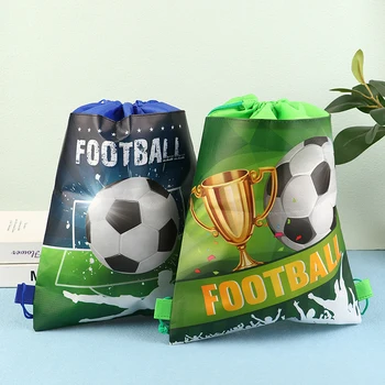 1 Adet Futbol İpli Paket Cep Yeşil Futbol Sırt Çantası Omuz Seyahat saklama çantası Çocuk Hediye İçin Çekme ipli çantalar