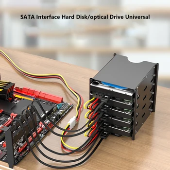 1 ila 5 SATA Güç Kablosu Adaptörü Splitter Kabloları Sabit Disk Güç besleme kablosu
