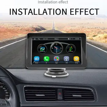 1 Takım 7 İnç Araba oyuncu dokunmatik ekranı Çok Fonksiyonlu Evrensel Araba Kablosuz Radyo Multimedya Video Oynatıcı Araç Malzemeleri için