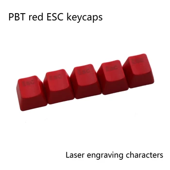 10 ADET PBT Mekanik Klavye Kırmızı ESC Klavye R4 Yükseklik Çapraz Sütun Mili Evrensel Mekanik Klavye Keycaps