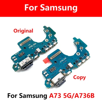 10 Adet USB Şarj Kurulu Port Dock Flex Samsung A73 5G Şarj Şarj Kurulu Bağlantı Noktası