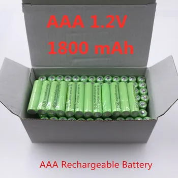100 % Newe Orijinal AAA 1800 mAh 1.2 V Kaliteli şarj edilebilir pil AAA 1800 mAh Ni-Mh şarj edilebilir 1.2 V 2A pil