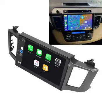 10in Araba GPS Navigasyon HD Dokunmatik Ekran Desteği Kablosuz IOS Carplay 2G ve 32G ROM RAV4 ABS Metal