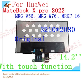 14.2 inç Orijinal IPS LCD Huaweı MateBook X Pro 2022 MRG-W76 、W56LCD ekran dokunmatik ekranlı sayısallaştırıcı grup Değiştirme