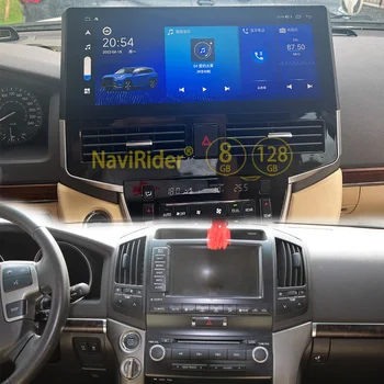 15 inç QLED Ekran Carplay Toyota Land Cruiser İçin LC200 Araba Radyo Android 13 Multimedya Landcruiser 200 GPS Navigasyon Oyuncu