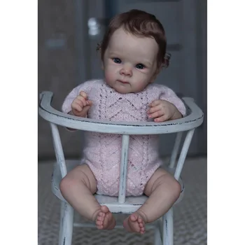 18 inç Yeniden Doğmuş Bebek Bebek Bettie Tatlı Bebek Gerçekçi Yumuşak Dokunmatik Sevimli Vücut Çoklu Katmanlar Boyama 3D Cilt Görünür Damarlar