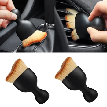 2 Adet Araba İç Detaylandırma Fırçası, Ultra Yumuşak Çizilmez Toz Fırçası, Araba İç Temizleme Aracı Temizleme Panelleri, Hava Firar