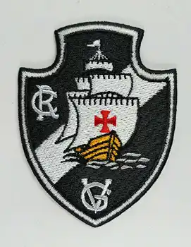 2 adet / grup Futbol futbol fussball kulübü Takımı Brezilya Vasco da Gama logo demir on Patch Aufnaeher Aplike Buegelbild İşlemeli