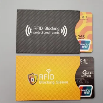 2 Adet RFID Engelleme Kollu Kartları NFC Banka Kredi Kartı Koruyucu Engelleyici Kimlik Hırsızlığı Önleme Erkekler Kadınlar için Banka Kartı Durumda