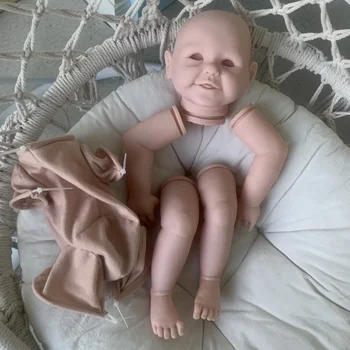 20 inç Yeniden Doğmuş Bebek Bebek Kiti Bitmemiş Gülümseme Bebek Abigail Taze Renk Bebek Parçaları Vücut ve Gözler