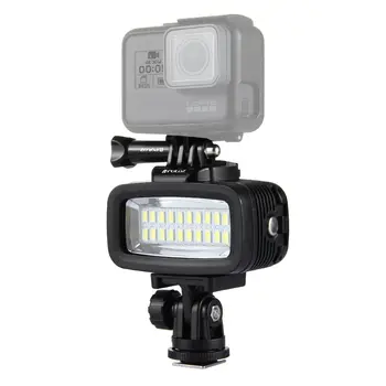 20 LEDs 40 m Su geçirmez IPX8 stüdyo ışığı Video ışığı GoPro HERO 5 /4 /3/SJCAM