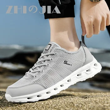 2023 yeni moda nefes açık spor sepeti ayakkabı adam için hafif erkekler neakers koşu ayakkabısı drenaj su ayakkabı erkek