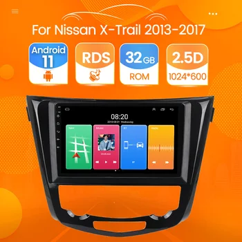 2G + 32G Android 12 Araba Radyo GPS Multimedya Oynatıcı için Nissan X-Trail Qashqai 2 J1T32 Qashqai J10 J11 2013 2014 2015 2016 2017