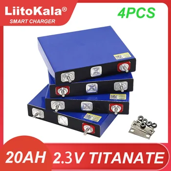 4 ADET Liitokala 2.3 V 20Ah Titanato De Lítio Bateria LTO 10C 200A Descarga DIY 12 V 24 V Baterias de baixa Sıcaklık Dayanıklı