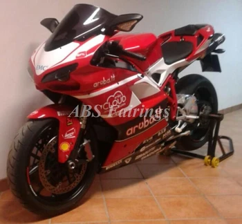 4 Hediyeler Yeni ABS Motosiklet Kaporta Kiti Fit Ducati 848 1098 1198 1098s 1098r 1098s Kaporta Seti Özel Kırmızı it