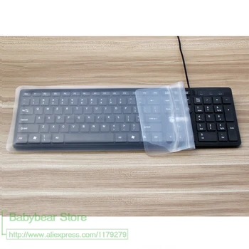 44 * 14 cm Silikon Klavye Koruyucu Kapak Cilt için Bilgisayar Masaüstü Klavyeler için 19