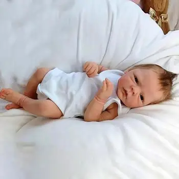 46 Cm Simülasyon Bebek Reborn Bebek Bacaklarda Taşıyabilirsiniz Bebek Uyku ile Oyuncak Doğum Günü Hediyesi Bebek Koleksiyon Bebekler Oyuncaklar