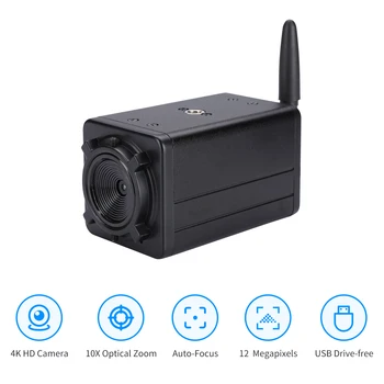 4K HD Kamera Bilgisayar Kamera USB Webcam CMOS IMX415 Görüntü Sensörü 9X Optik Zoom ile Uyumlu Pencere XP/7/10 Linux Android