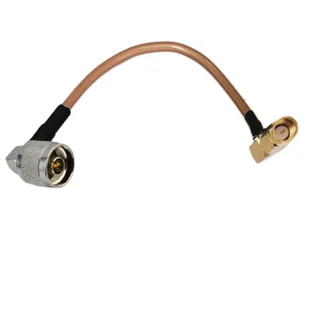5 adet N Erkek Dik Açı SMA Erkek Dik Açı Konektörü RF Koaksiyel Koaksiyel Kablo