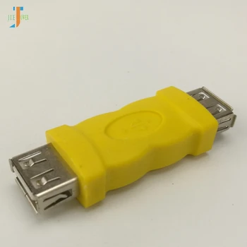 500 adet / grup Toptan Yüksek Hızlı USB2.0/3. 0 Dişi-Dişi adaptör Çift Dişi Transfer Konektörü Siyah / mavi / sarı