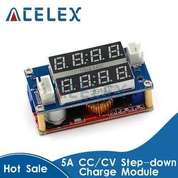5A Ayarlanabilir Güç CC / CV Adım-aşağı Şarj Modülü LED Sürücü Voltmetre Ampermetre Sabit akım sabit voltaj