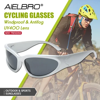 AIELBRO kadın Güneş Gözlüğü Bisiklet Güneş Gözlüğü Spor Güneş Gözlüğü Erkekler için UV400 Gözlüğü Shades Ayna Renkli Bisiklet Gözlük
