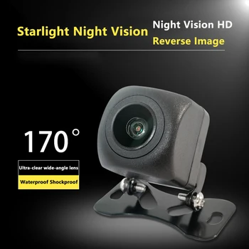 Araba CCD Starlight Gece görüş dikiz Reversing Kamera Evrensel Cam Lens IP68 Su Geçirmez HD Araba Kamera Park Hattı ile