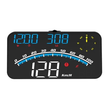 Araba Dijital Kilometre Head Up Display HUD GPS Kilometre Sayacı Aşırı Hız Alarmı Evrensel, Aşırı Hız Alarmı HD Ekran, tüm Araç için