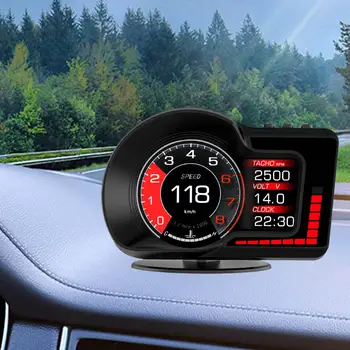 Araba Head up Display HUD OBD2 GPS RPM Su Sıcaklığı Turbo Basınç Göstergesi Kolayca Kurulum Elektronik Aksesuarları Hız Alarmı
