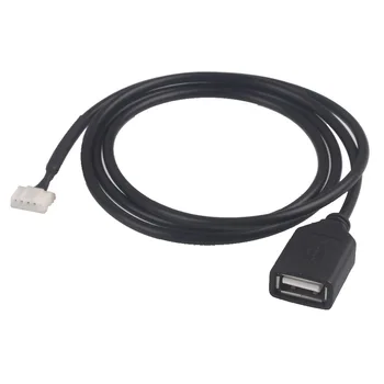 Araba Stereo Ses USB AUX Adaptör Kablosu İçin Peugeot 307 407 308 408 508 3008 Citroen için C2 C3 C4 C5 C6 C4L