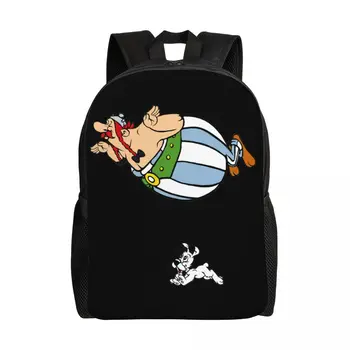 Asterixs Anime seyahat sırt çantası Erkek Kadın Okul Dizüstü Gizli sakli Konusmalar Obelixs Manga Koleji Öğrenci Sırt Çantaları