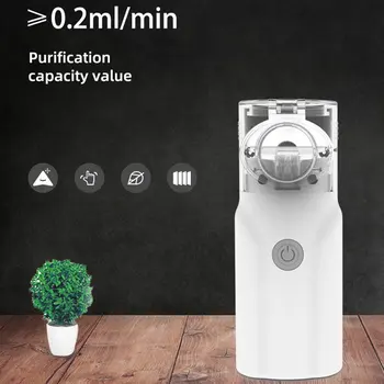 Atomizer USB Taşınabilir El Sessiz Piezo Nebulizatör Yetişkin Nemlendirici Sis Püskürtücü yüz buhar makinesi Ev Ofis İçin Mükemmel
