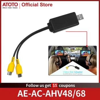 ATOTO Video Çıkışı Adaptörü-USB HDMI Veya RCA Video Çıkışı Adaptör Kablosu Kafalık Arka Arka Ekran S8 Gen2 Araba Stereo Radyo