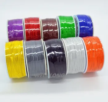 Bir Rulo 30AWG Tel Sarma Teli, Kalaylı Bakır Katı, PVC yalıtım,seçmek için 11 renk.