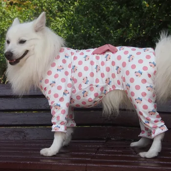 Büyük Köpek Tulum Pijama Kış Büyük Köpek Giyim Tulum Corgi Shiba Inu Samoyed Husky Labrador Golden Retriever Köpek Giysileri