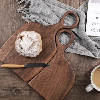 Doğal Düzensiz Biftek ekmek tahtası Tatlı Tepsisi Asılı Halka Kesme kesme tahtası Yaratıcı Tasarım Yerleştirme Plakası Sanat