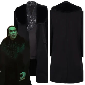 Dracula Vampir Renfield Cosplay Kostüm Ceket Üstleri Yetişkin Erkekler Erkek Roleplay Disguise Yetişkin Adam Cadılar Bayramı Karnaval Parti Elbise
