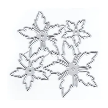 DzIxY Örtüşme Çiçekler Metal Kesme Ölür Kart Yapımı için Kağıt Kabartma Kalıp Kesim Setleri Albümü El Sanatları 2023 Yeni Şablonlar Şablonlar