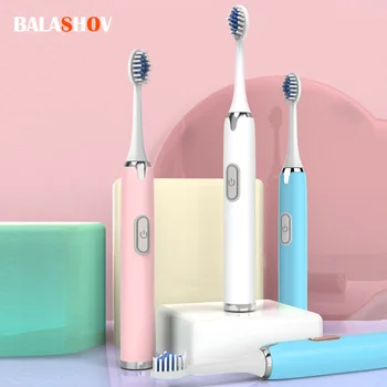 Elektrikli Diş Fırçaları Ev Akıllı Yıkanabilir Elektronik Beyazlatma Diş Fırçası Yetişkin Zamanlayıcı Fırça Değiştirilebilir AA Pil Versiyonu