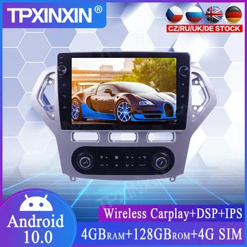 Ford mondeo için MK4 2007-2010 araba android müzik seti Ekran İle Araba Multimedya Stereo Çalar Ana Ünite Ses Radyo GPS Navigasyon