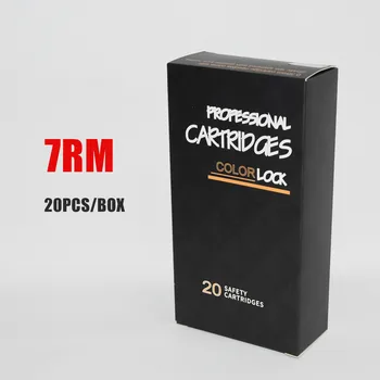 Gri Tek Kullanımlık İğne Kartuşu 7 Kavisli Magnum (7RM) 20 Adet / kutu