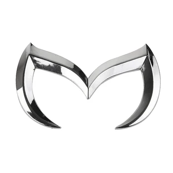 Gümüş Evil M Logo Amblem Rozet Çıkartması Mazda Tüm Model Araba Gövde Arka Bagaj çıkartma Tabela Dekor Aksesuarları