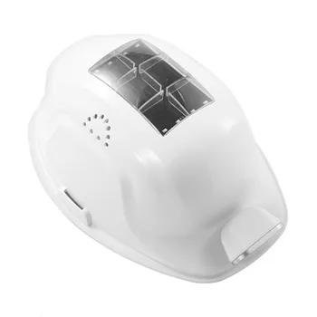 Güneş emniyet kaskı 4 Hayranları İle Bluetooth FM led ışık 16000mAh Lityum Pil İnşaat Kask emniyet kaskı 4 Hayranları ile