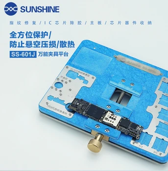 Güneş SS - 601J Evrensel Fikstür Platformu Cep Telefonu Anakart Sabit iphone Parmak İzi Tamir PCB Tutucu Lehim Araçları