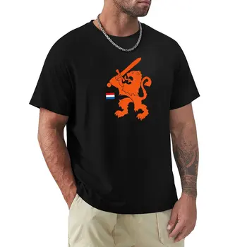 Hollandalı Aslan T-Shirt özel t shirt sevimli giysiler erkek şampiyonu t shirt