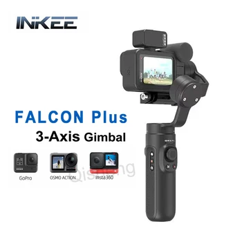 INKEE FALCON Artı 3-AxisHandheld Gimbal Sabitleyici Destek Medya Mod aksiyon kameraları Hero 11 10 9 8 7 6 Osmo Eylem YI SJCAM