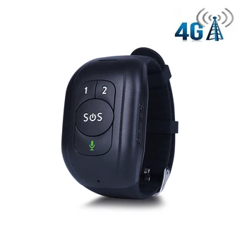 IP67 Su Geçirmez 4G LTE GSM Yaşlı Çocuk SOS Düğme Bileklik Acil durum alarmı GPS İzleme Kalp Hızı Kan Basıncı İzleme
