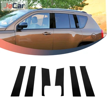 JeCar Araba Pencere Orta Ayağı Plaka dekorasyon çıkartmaları Koruyucu Kapak PVC Jeep Pusula 2008-2016 İçin Araba Dış Aksesuarları